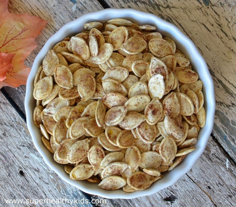 Super Crunchy Pumpkin Spice Seeds. A recipe + Creative uses for your pumpkin seeds